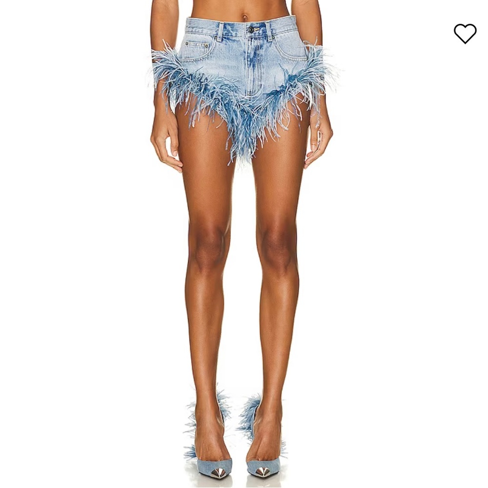 Area denim shorts